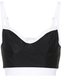 Balmain Verziertes Bikini-Oberteil - Schwarz