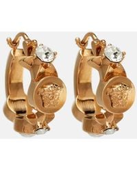 Versace - Ohrringe Medusa Star Mit Kristallen - Lyst