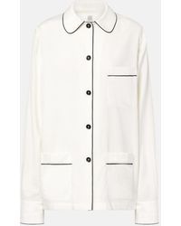 TOTEME - Oversized Silk Shirt - Lyst