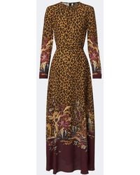 Etro - Leopard-Print Maxi Dress - Lyst