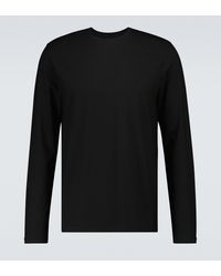 Derek Rose Basel Long-sleeved T-shirt - Black