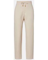 Loro Piana - Pantalones Tapered Viera En Mezcla De Algodon Y Seda - Lyst
