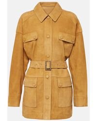Yves Salomon - Single-breasted Suede Coat - Lyst