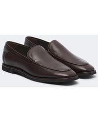 Brunello Cucinelli - Monili Leather Loafers - Lyst