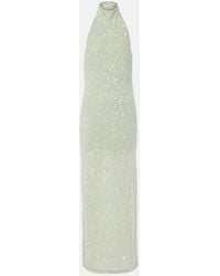 ROTATE BIRGER CHRISTENSEN - Sequined Halterneck Gown - Lyst