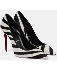 Christian Louboutin - Pumps Kate 100 in pelle con stampa - Lyst