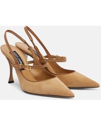 Dolce & Gabbana - Suede Heeled Shoes - Lyst