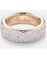 Pomellato - Ring Iconica Aus 18Kt Rosegold Mit Diamanten - Lyst