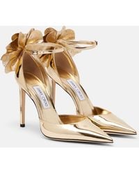Jimmy Choo - Marja 100 Metallic Leather Pumps - Lyst