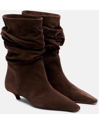 AMINA MUADDI - Jamie 25 Suede Ankle Boots - Lyst