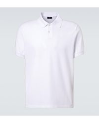 dunhill - Besticktes Polohemd Aus Baumwoll-Pique - Lyst