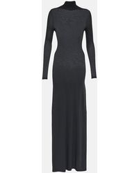 Balenciaga - Ribbed Knit Cover-up Dress - Lyst