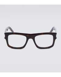 Saint Laurent - Sl 574 Rectangular Glasses - Lyst