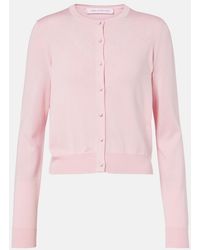 Carolina Herrera - Cropped Silk And Cotton Cardigan - Lyst