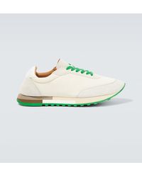 The Row - Owen Runner Mesh And Suede Sneakers - Lyst