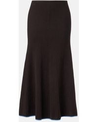 Proenza Schouler - Label Carly Ribbed-Knit Midi Skirt - Lyst