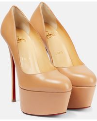 Christian Louboutin - Escarpins a plateau Dolly Alta 160 en cuir - Lyst