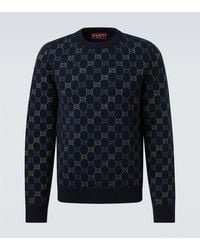Gucci - Gg Wool And Cashmere-Blend Jacquard Sweater - Lyst