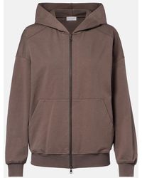 Brunello Cucinelli - Monili Cotton Zip-Up Hoodie - Lyst