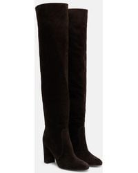 Gianvito Rossi - Glen Leather Over-The-Knee Boots - Lyst