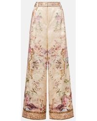 CAMILLA - Printed Wide-Leg Pants - Lyst