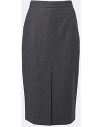 Max Mara - Wool-Blend Pencil Skirt - Lyst