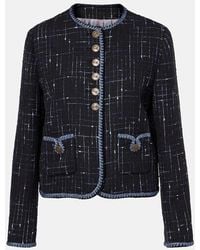 Etro - Cotton And Linen-Blend Tweed Jacket - Lyst
