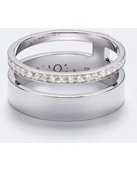 Repossi - Ring Berbere Aus 18Kt Weissgold Mit Diamanten - Lyst