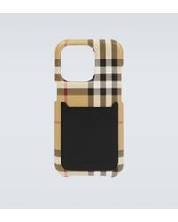 Burberry - Vintage Check Iphone 14 Pro Case - Lyst