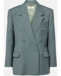 Chloé - Double-Breasted Wool Blazer - Lyst