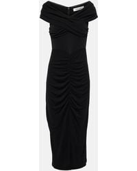 Diane von Furstenberg - Stephen Ruched Jersey Midi Dress - Lyst