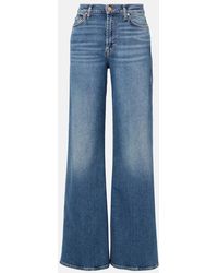 7 For All Mankind - Jeans Anchos Lotta De Tiro Alto - Lyst