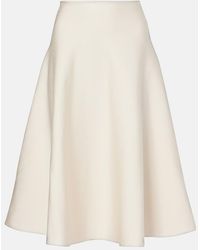 The Row - Harley Knitted Midi Skirt - Lyst