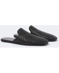Bottega Veneta - Palazzo Intrecciato Leather Mules - Lyst