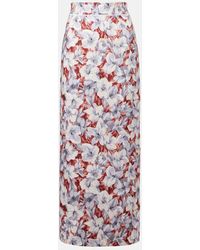 Posse - Falda Larga Emma De Lino Floral - Lyst