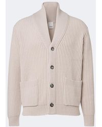 Allude - Ribbed-Knit Wool And Cashmere Cardigan - Lyst