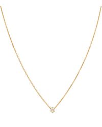 Sophie Bille Brahe Collar Diamante Simple de oro de 18 ct y diamantes - Metálico