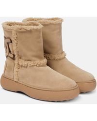 Tod's - Shearling Winter Boots - Lyst