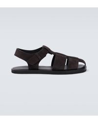 The Row - Fisherman Leather Sandals - Lyst