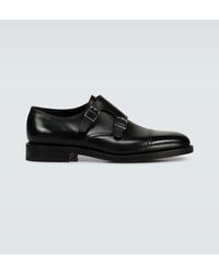 John Lobb - William Leather Monk Strap Shoes - Lyst