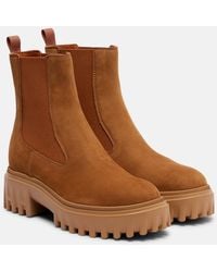 Hogan - H700 Suede Chelsea Boots - Lyst