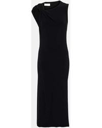 Sportmax - Nuble Asymmetric Jersey Midi Dress - Lyst
