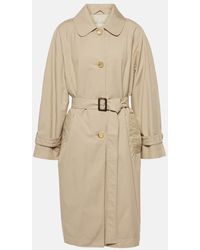 Max Mara - The Cube Cotton-blend Twill Trench Coat - Lyst