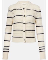 FRAME - The Shrunken Cotton-Blend Cardigan - Lyst