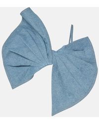 Nina Ricci - Bow-Detail Denim Top - Lyst