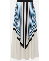 JOSEPH - Cretto Silk And Cotton Maxi Skirt - Lyst