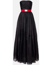 Givenchy - Bustier-Robe Aus Seidenorganza - Lyst