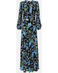 Diane von Furstenberg - Vestido Largo Seline Floral - Lyst