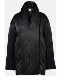 TOTEME - Satin Puffer Jacket - Lyst