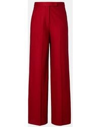 Max Mara - Rito Cotton Wide-Leg Pants - Lyst